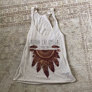 Alpha chi omega game day tank